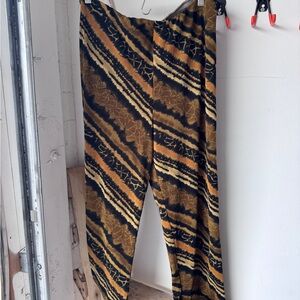 Stripe Patterned Pants